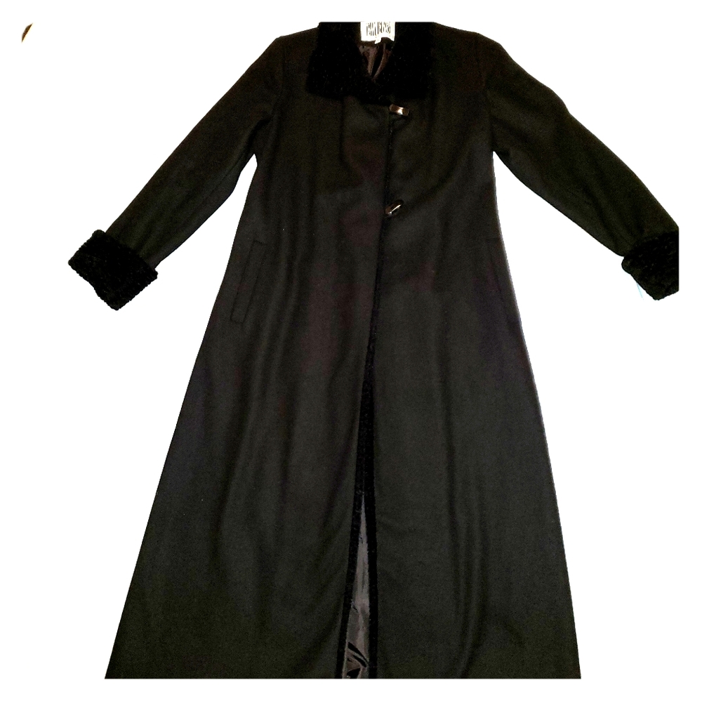 Vintage Bill Blass Authentic Lambswool overcoat s6